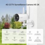 EZVIZ by Wireless Hikvision|4G Sim Based Smart Home Camera|2K Resolution|Ai Based Human/Vehicle Detection|Color Night Vision|Active Defense|Two Way Talk|Weatherproof|Supports Microsd(Upto 512Gb)|H5 - Image 3