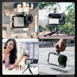 NEEWER 16 Pro Cage, Quick Release Video Rig Phone Stabilizer Compatible with iPhone 16 Pro with 67mm Filter Adapter, 17mm Lens Backplate, T Mount Lens Adapter Compatible with Moment, PA073 - Image 6