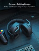 Senzer Sg500 Surround Sound Pro Gaming Headset With Noise Cancelling Microphone - Detachable Memory Foam Ear Pads - Portable Foldable Headphones For Pc, Ps4, Xbox One, Switch - Over Ear, Black - Image 4