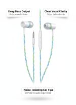 Wired in-Ear Stereo Earphones with Mic, 3.5mm Jack Earphones, Deep Bass Sound Headphones for Mobile Phone, Laptop, Music, Calling, Android Smartphone - Image 3