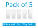 SAURAN Electrical Switch, Basic Power Control Device 10A 1 Way Switch Modular (5) - Image 3
