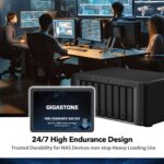 Gigastone 【NAS Certified】 High Endurance 4TB SSD– for Gaming/PC/Laptop/NAS SSD 24/7 Reliable 2.5" SATA Internal Solid State Drives RAID Data Storage 2.5 inches SATA 3.0 - Image 4