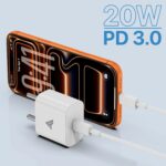 DR VAKU® Charger Adapter 20W Type C for iPhone 17/17 Air/17 Pro/17 Pro Max, 16/16 Plus/16 Pro/16 Pro Max, 15/14/13/12/11 Series with PD 3.0 USB-C Fast Charging Adaptor BIS Certified - Image 4