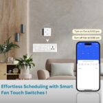 Air FAN Relay Wifi Smart Touch Switch With Fan Module & Fan Speed Control, No Hub Required, Retrofit, Compatible with Alexa, Google Home & Wynbee Smart Home App (White) - Image 7