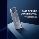 Geonix Pendrive I Silver I USB 2.0 I Keyring Design I Lightweight I Variant 64GB I 5 Years Warranty 64GB - Image 4