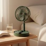 Foldable Mini Desk Fan With Adjustable Height And Angle (1 Pc) - Image 3