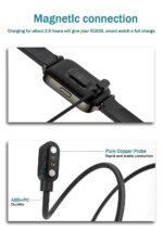 Magnetic Charging Cable 0 A 0.6 m NA Striker 1.3" HD, Bluetooth Calling, Complete Health Tracking, 150+ Watch Smartwatch (Compatible with Boult Striker Charging Cable, Black, One Cable) - Image 3
