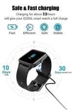 Magnetic Charging Cable 0 A 0.6 m NA Striker 1.3" HD, Bluetooth Calling, Complete Health Tracking, 150+ Watch Smartwatch (Compatible with Boult Striker Charging Cable, Black, One Cable) - Image 5
