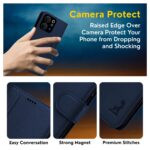 AIBEX ® Compatible for Vivo T5X 5G / Vivo Y51 Pro 5G / iQOO Z11X 5G Flip Cover Leather Finish | Inside TPU with Card Pockets | Wallet Stand | Complete Protection Flip Case Blue - Image 7