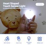 2Pcs Purse Glow Heart Light, Purse Light Handbag Light, LED Automatic Sensor Purse Light, Touch Activated Handbag Light, Mini Handbag Purse Lamp for Purse Women Girls (Love) - Image 3