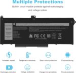 RJ40G Laptop Battery for Dell Latitude 14 5420 Latitude 15 5520 Precision 15 3560 Mobile Workstation P137G P104F P137G001 P104F001 P104F002 075X16 01K2CF WW Y9Y9DX 0WK3F1 0M3KCN Notebook - Image 7