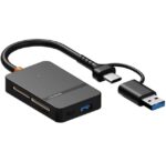 ADS-316 for Huawei/Xiaomi/Samsung 8-in-1 Card Reader Type-C + USB-A to SD/TF/MS / CF1 / Type-C/USB 3.0 U Disk Reading Adapter - Image 3
