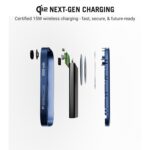 DailyObjects Loop Qi2 Certified 5000 Mah Mag-Safe Compatible Aluminium Wireless Power Bank|Fast Charging| Compatible with Samsung/OnePlus/iPhone 12/13/14/15/16/Pro Max | Pocket Size - Blue - Image 5