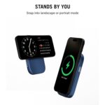DailyObjects Loop Qi2 Certified 5000 Mah Mag-Safe Compatible Aluminium Wireless Power Bank|Fast Charging| Compatible with Samsung/OnePlus/iPhone 12/13/14/15/16/Pro Max | Pocket Size - Blue - Image 7