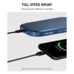 DailyObjects Loop Qi2 Certified 5000 Mah Mag-Safe Compatible Aluminium Wireless Power Bank|Fast Charging| Compatible with Samsung/OnePlus/iPhone 12/13/14/15/16/Pro Max | Pocket Size - Blue - Image 8