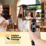 Zeadio Metal Mini Tripod + Ball Head Mount, with 1/4 Inch Screw Desktop Tabletop Stand Tripod for Smooth 4, Osmo Mobile, Vimble 2, Gimbal Handle Grip Stabilizer and All Cameras - Image 4