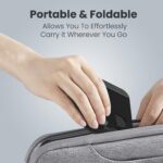Portronics Mobot 4 Universal Mobile Holding Stand with 360°Rotatable & Height Adjustable, Foldable & Anti-Skid Design, Stable Metallic Round Base, Mobile Holder for Smartphone, Tablets, Kindles - Image 3