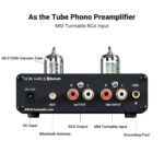 Fosi Audio Box X3 5654W Tube Phono Preamp Turntable Preamplifier for MM Phonograph Bluetooth 5.0 Mini Stereo Hi-Fi Pre-Amplifier for Home Audio Record Player Sound System - Image 3