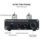 Fosi Audio Box X3 5654W Tube Phono Preamp Turntable Preamplifier for MM Phonograph Bluetooth 5.0 Mini Stereo Hi-Fi Pre-Amplifier for Home Audio Record Player Sound System - Image 4