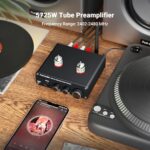 Fosi Audio Box X3 5654W Tube Phono Preamp Turntable Preamplifier for MM Phonograph Bluetooth 5.0 Mini Stereo Hi-Fi Pre-Amplifier for Home Audio Record Player Sound System - Image 6