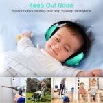 SNOWIE SOFT® Ear Muffs for Kids Baby Hearing Protection Earmuffs for Baby Sleep Flight Travel, Baby Ear Protection Noise Canceling Headphones for Baby Toddler Kids 0-3 Years (Green) - Image 6