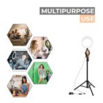 LED Ring Light 10'' Inch, Selfie Circle Light, Phone Holder, USB Powered, 3 Light Modes (Ring Light 10'' Inch) - Image 5