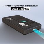 Ultra Slim Portable External Hard Drive USB 3.0 HDD Storage for PC, Laptop, Mac, Xbox one, PS4, PS5 (250GB) - Image 4