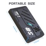 Ultra Slim Portable External Hard Drive USB 3.0 HDD Storage for PC, Laptop, Mac, Xbox one, PS4, PS5 (250GB) - Image 7