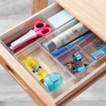 14 PCS Clear Plastic Drawer Organizer Tray for Makeup, Kitchen Utensils, Jewelries and Gadgets - Image 5