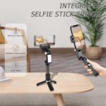 360° Smart Shooting Gimbal with Face & Object Tracking,Auto-Rotation Tripod Stand, Rechargeable Battery & Glowing Lights, Ideal for Vlogging, Live Streaming & Video Calls (KM01) - Image 3