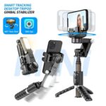 360° Smart Shooting Gimbal with Face & Object Tracking,Auto-Rotation Tripod Stand, Rechargeable Battery & Glowing Lights, Ideal for Vlogging, Live Streaming & Video Calls (KM01) - Image 8
