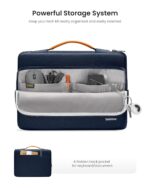 Tomtoc 360 Protective Laptop Sleeve for 15-15.6 Inch HP | Dell | Asus | Acer | Thinkpad | Samsung Laptops Ultrabooks Notebooks, Spill-Resistant 15.6 Inch Laptop Tablets Briefcase, Black Blue - Image 3