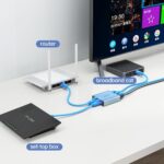 MT-VIKI 1000Mbps High Speed 1 to 3 Ethernet Splitter Adapter Dual RJ45 Gigabit Splitter Adapter for Cat5/5e/6/7/8 Cable [3 Devices Simultaneously Networked] - Image 6