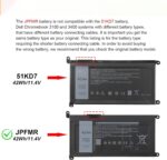 JPFMR Laptop Battery Compatible for Dell Chromebook 3400 3100 2-in-1 5488 5493 5593 Series 0JPFMR 7T0D3 07T0D3 RDNP5 DN33X 7MTOR 7MT0R 16DPH - Image 6