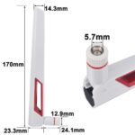 Onelinkmore Dual Band WiFi Antenna 2.4G 5G 5.8GHz Router Antenna SMA Male Universal Antenna for PC Desktop FPV Drone PS4 ASUS AC88U AC87U Antennas WLAN WiFi Antenne Booster Pack of 2 - Image 3