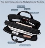 Arctic Hunter Premium Office Laptop Bag Shockproof 16" Laptop Pocket Multiple Compartments 1680D Polyester Water/Scratch Resistant Ergonomics 2 in 1 Business Briefcase - Image 3