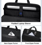 Arctic Hunter Premium Office Laptop Bag Shockproof 16" Laptop Pocket Multiple Compartments 1680D Polyester Water/Scratch Resistant Ergonomics 2 in 1 Business Briefcase - Image 4