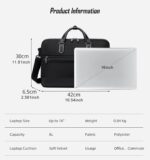 Arctic Hunter Premium Office Laptop Bag Shockproof 16" Laptop Pocket Multiple Compartments 1680D Polyester Water/Scratch Resistant Ergonomics 2 in 1 Business Briefcase - Image 8