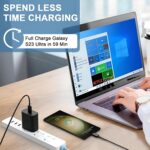 Original 25W PD Quick Charge USB-C Charger Compatible with Samsung Galaxy Z Trifold, A26 5G, F70e, M17 5G – Fast Power Delivery (new Model) (Black) - Image 4