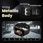 HAMMER Stroke 1.96" Calling Smart Watch with Strong Metallic Body, in Built Games, 100+ Sports Modes, Customized Watchfaces (Black) - Image 5