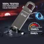 EVM EnStore 128GB Metal USB 2.0 Flash Drive - High Read Speeds up to 15MB/s & Write Speeds up to 8MB/s - Durable Metal Casing - Ideal for Data Transfer & Storage - (EVMPD/128GB) - Image 4