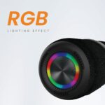 JUST CORSECA Sushi Boomer 40W Bluetooth Speaker | Dual 66mm Drivers | BT v5.3 | 3000mAh, 12H Playtime | IPX4 Splash Proof | RGB Lights | TWS, AUX, USB, TF, FM Support (Black) - Image 5