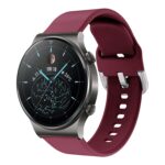 ACM Watch Strap Silicone Belt 22mm compatible with Noise Colorfit Pro 3 Smartwatch Sports Hook Band Burgundy Purple - Image 3
