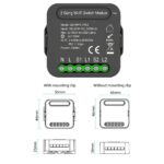 QS-WIFI-CP02 Tuya WiFi ligent Switch Module ligent me Electrical Appliance Conversion Module 2 Gang Ligng Switch Module Mobilepne APP Remotes Control Compatible Alexa Google me - Image 5