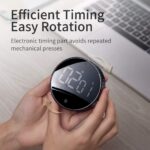 Digital Kitchen Timer with Large LED Display | Magnetic Countdown Timer for Cooking, Baking, Study, Exercise & Workouts | Easy to Use Alarm Clock Timer for Home, Office & Classroom - Image 6