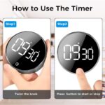 Digital Kitchen Timer with Large LED Display | Magnetic Countdown Timer for Cooking, Baking, Study, Exercise & Workouts | Easy to Use Alarm Clock Timer for Home, Office & Classroom - Image 8