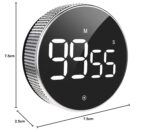 Digital Kitchen Timer with Large LED Display | Magnetic Countdown Timer for Cooking, Baking, Study, Exercise & Workouts | Easy to Use Alarm Clock Timer for Home, Office & Classroom - Image 11