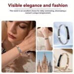 Fitness Tracker for Men/Women, Smart Band with 100+ Sport Modes, Message Notifications, Smartwatch for iOS/Android, Heart Rate, SpO2, 15+ Days Battery Life, Menstrual Cycle Tracking - Image 5