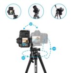Fotopro DIGI-9300 5ft Tripod Stand for Cameras and Camcorders Aluminium Black Payload 4Kg with Mobile Holder - Image 4