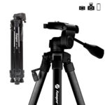 Fotopro DIGI-9300 5ft Tripod Stand for Cameras and Camcorders Aluminium Black Payload 4Kg with Mobile Holder - Image 5